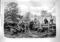 Original Old Antique Print 1863 Volunteer Rifle Match Australia England Sudbury