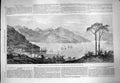 Original Old Antique Print 1863 Panoramic View Port Lyttelton Canterbury 19th
