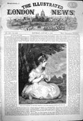 Original Old Antique Print 1864 Age Innocence Young Girl Joshua Reyns Art 19th