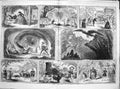 Original Old Antique Print 1864 Chiristmas Pantomimes Burlesque Theatre Drury 0