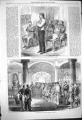 Original Old Antique Print 1864 Mexico Banuelos Jesus Mexican Brigand Puebla
