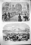 Old Antique Print 1864 Countess Yarborough Brocklesby War America Texas 19th