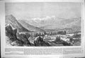 Old Antique Print 1864 View Chilian Cordillera Santiago Mountains Andes 19th