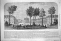 Original Old Antique Print 1864 Refuge Aged Auteuil Paris France Architecture