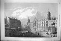 Original Old Antique Print 1864 Charing Cross Railway Station Buildings London