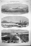 Original Old Antique Print 1864 War New Zealand Rangariri Pioneer Shi Victorian