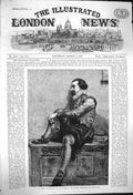 Original Old Antique Print 1864 Train Thought Watson Winter Exhibition Art 19th