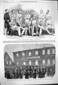 Antique Old Print *3916 1864 Cricket Madras Calcutta War Schleswig Wrangel