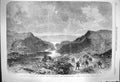 Old Antique Print 1864 Bradfield Reservoir Sheffield Dale Dyke Embankment 19th