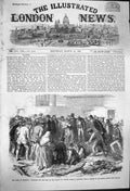 Original Old Antique Print 1864 Flood Sheffield Neepsend House Ruins Victorian