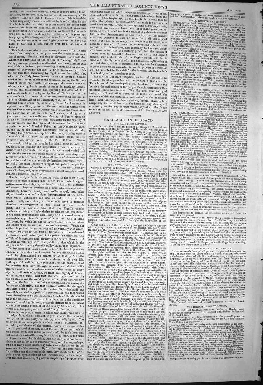 Original Old Antique Print 1864 Volunteer Review High Street Guildford Easter