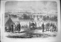 Old Antique Print 1864 War America Camp Federal Prisoners Richmond Belle 19th