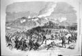 Original Old Antique Print 1864 War Denmark Assault Redoubt Duppel Siers 19th