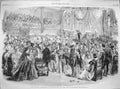 Original Old Antique Print 1864 Shakspeare Stratford-On-Avon Festival Pavilion