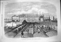 Original Old Antique Print 1864 Metropolitan Main-Drainage Works Crossness 19th