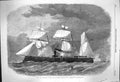 Old Antique Print 1864 Iron-Clad Fleet Queen Ship Sloop-Of-War Enterprise 19th