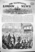 Original Old Antique Print 1864 Prince Wales Apposition St. Paul'S School T 19th