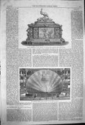 Original Old Antique Print 1864 Casket Princess Wales Coxwell Balloon Crystal