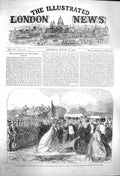 Original Old Antique Print 1864 Lady Palmerston Turf Railway Northamptonshire