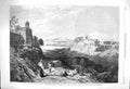 Old Antique Print 1864 City Chiusi Etruria Goats Architecture Richardson 19th