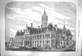 Antique Print *3929 1864 New Assize Courts Manchester England Architecture