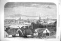 Antique Old Print *3932 1864 Prince Princess Wales Sweden View City Stockholm