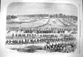 Original Old Antique Print 1864 Durbar Assembly Native Princes Nobles Siers