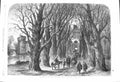 Original Old Antique Print 1864 Scene Return Roundhead'S Parole Samuel Read