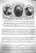 Old Antique Print 1864 Sheet Music Home That Waits For Men Mary Sidwell 19th