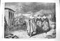 Original Old Antique Print 1864 Queen'S Highway Sixteenth Century Transport