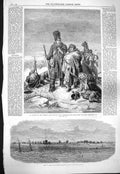 Original Old Antique Print 1865 Confederate Steamer Ship Florida James Victorian