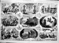 Antique Old Print 1865 Theatre Pantomimes Haymarket Drury Olympia James'S 0 19th