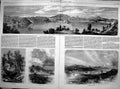 Original Old Antique Print 1865 Coromandel GDigging Zealand Kapangee Flat 0 19th