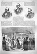 Old Antique Print 1865 Windsor Queen M'Douall Stuart Finnis John M'Kinlay 19th