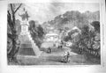 Original Old Antique Print 1865 Temple Kamakura Murder British Officers Japan
