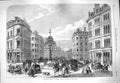 Original Old Antique Print 1865 Southwark Street Borough Architecture Fine Art