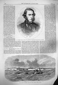 Original Old Antique Print 1865 Dodson House Commons Melmerby Troop Ship Brest