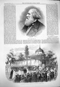 Old Antique Print 1865 Joh Lewis Salamlik Sultan Constantinople Seraglio 19th