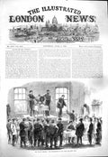 Original Old Antique Print 1865 War America Conscription New York America 19th
