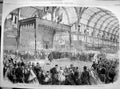 Old Antique Print 1865 Prince Wales Dublin International Exhibition King 19th