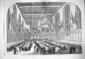 Old Antique Print 1865 Festival Corporation Sons Clergy Banquet Marchant 19th