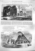 Old Antique Print 1865 Napoleon Algeria Lambessa Arab Tent Sahara Kantara 19th