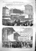Old Antique Print 1865 Finsbury Election Clerkenwell Westminster Covent 19th