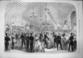 Original Old Antique Print 1865 Naval Festival Portsmouth Ball College Dancing