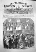 Original Old Antique Print 1865 Belgian National Rifle Association Brussels