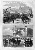 Old Antique Print 1865 Prince Wales Liverpool Library Mersey St. George'S 19th