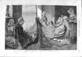 Old Antique Print 1865 Sunshine Women Sewing Fishing Nets Smythe Wallis 19th
