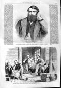 Old Antique Print 1865 David Masson Professor Envoys Prince Nagato Japan 19th