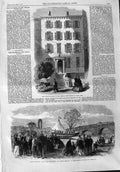 Original Old Antique Print 1865 Fenian New York Lady Houghton Goole Lifeboat