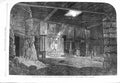 Old Antique Print 1866 Temple Buddhist Temple Monastery Mangnang Thibet 19th